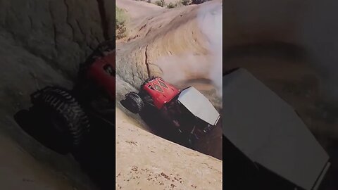 Log splitter doing the burnouts in the pot hole at the mall