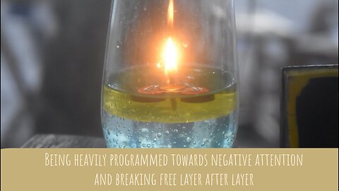 Being heavily programmed towards negative attention and breaking free layer after layer