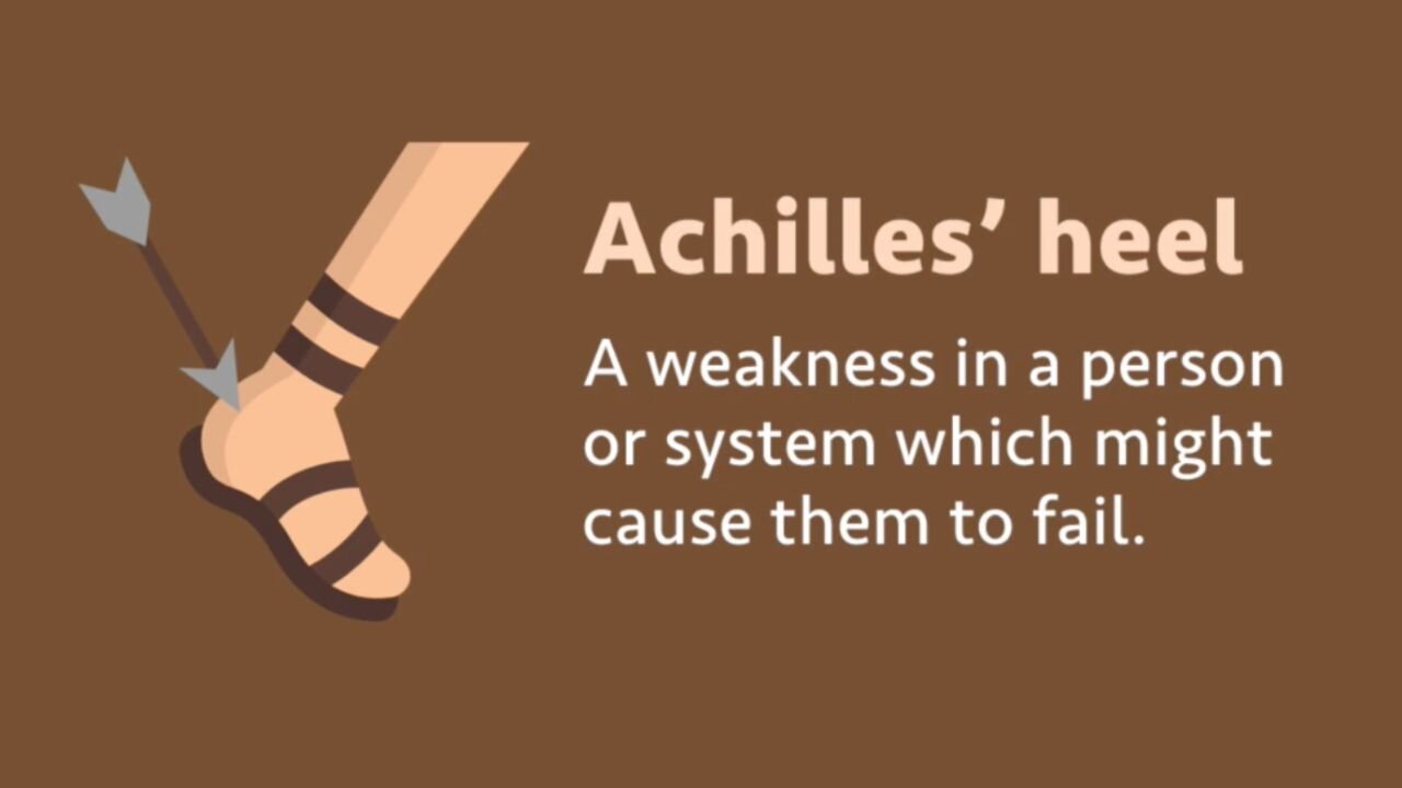 Idiom: Achilles' heel (meaning, examples, origin, pronunciation)