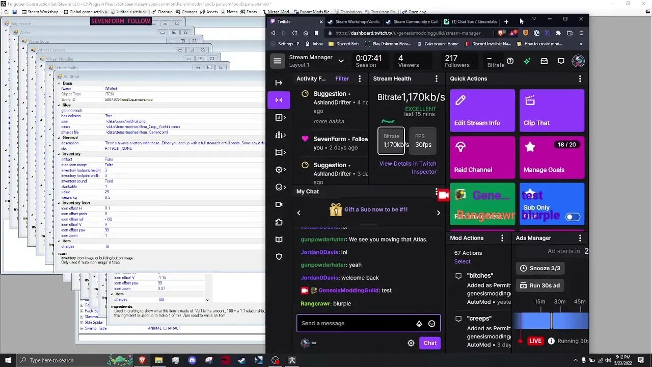 Kenshi Modding & Chatting. - New Mod performance test today! VOD 34