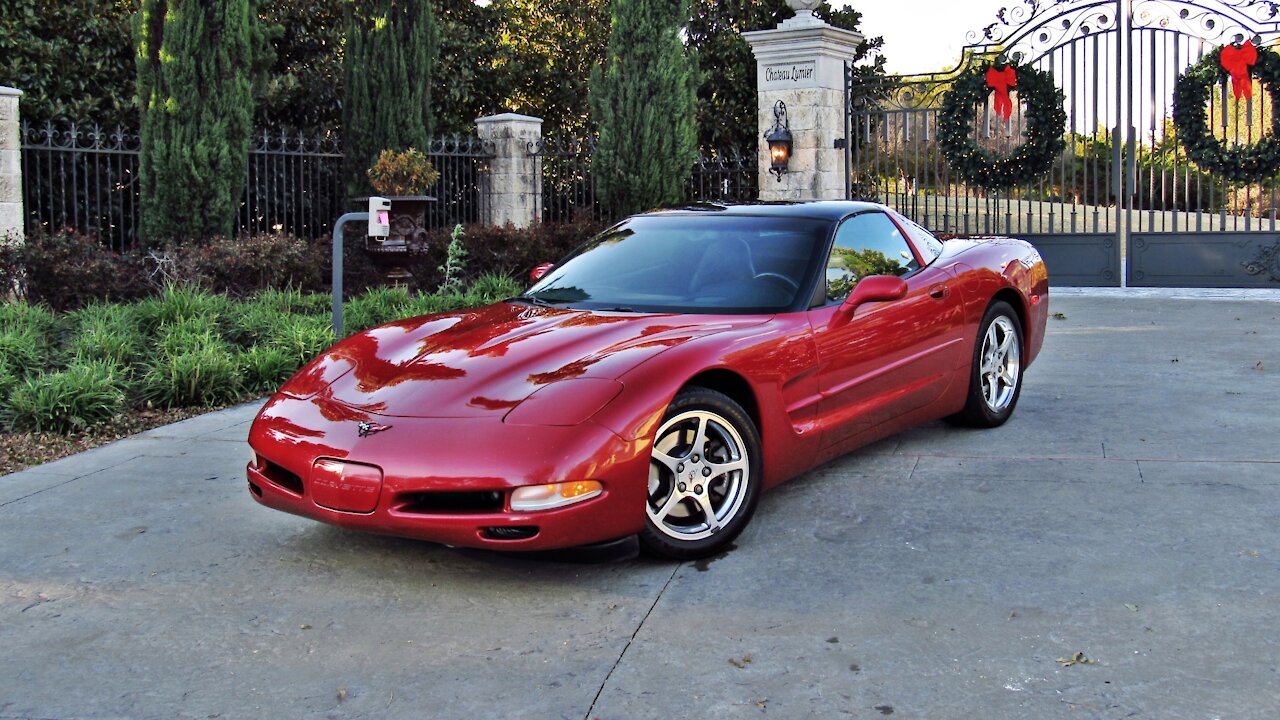 2002 Chevrolet Corvette C5 5.7L LS1 V8 Automatic Targa Top Red Maroon Metallic Muscle