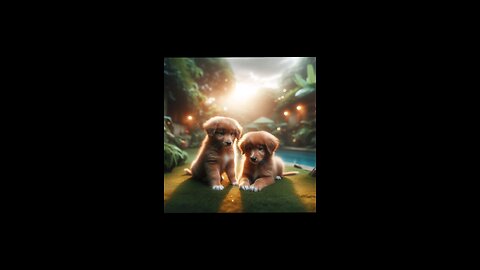 AI Generated Puppies in the backyard #AI #aigenerated #shortvideo #shortsvideo #shorts #mickeymouse
