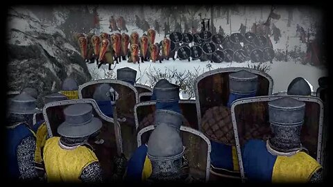 2 Armies Meet In The Snowy Mountains