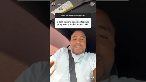 Raiam fala do drake no Lollapalooza | Raiam Santos