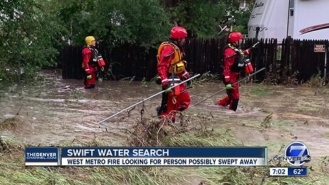 Report of person swept away prompts swift water search in Lakewood