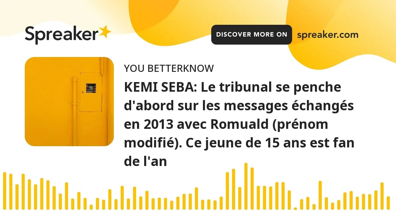 KEMI SEBA: Le tribunal se penche d'abord sur les messages échangés en 2013 avec Romuald (prénom modi