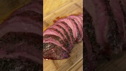 Sirloin Tip Roast - Smoked and Sliced | Nice Smoke Ring