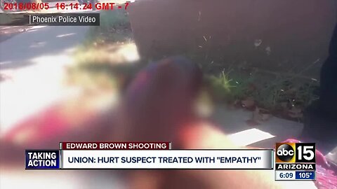 Police union says man was treated with compassion after being shot