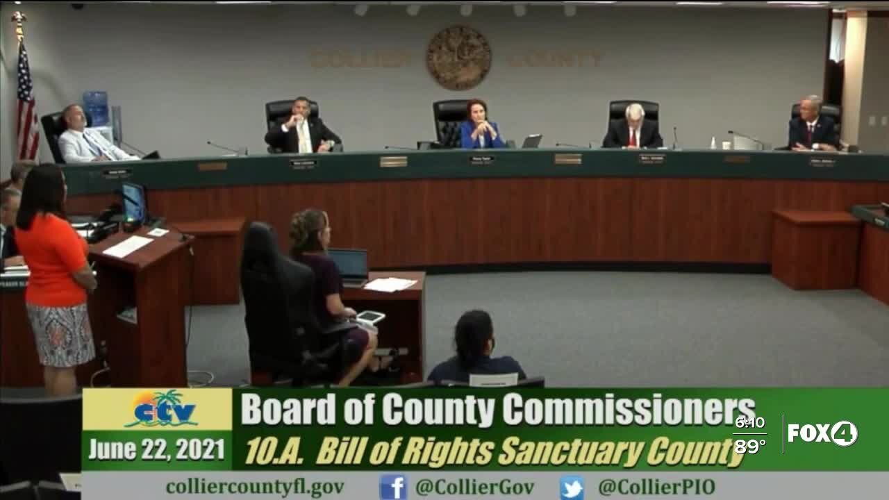 Collier County moving forward with Bill of Rights Sanctuary ordinance