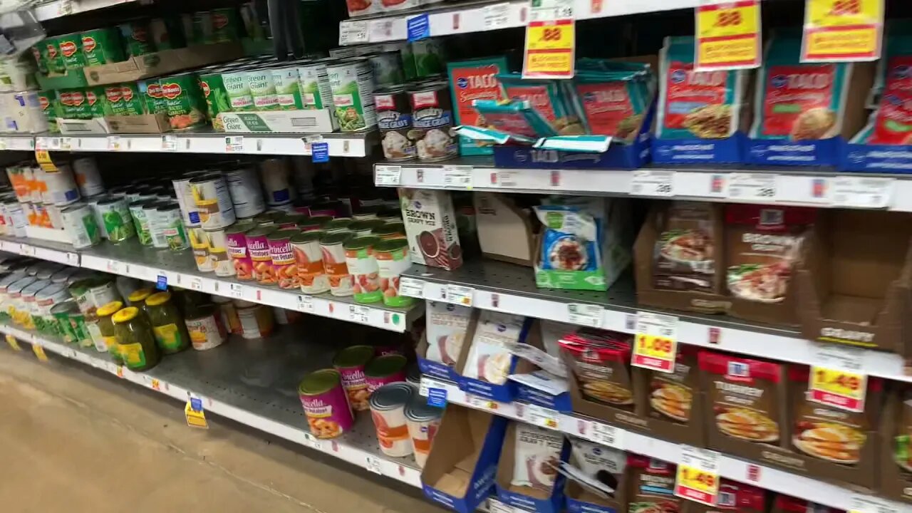 The Shelves in the grocery store little thin in Oregon￼