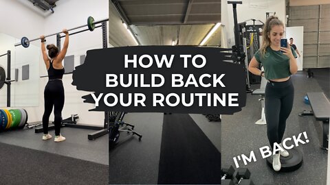 How to Build Back Your Health Routine