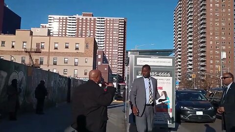 Raul Rivera @NYCDriversunite confront NYC Mayor Eric Adams Graham Avenue Of Puerto Rico
