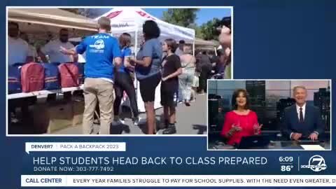 Pack A Backpack Call Center 6:09PM News Hit