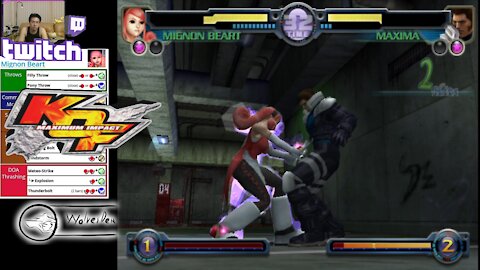 (PS2) KOF Maximum Impact - 05 - Mignon Beart - Lv Maniac ... It's zoning time!
