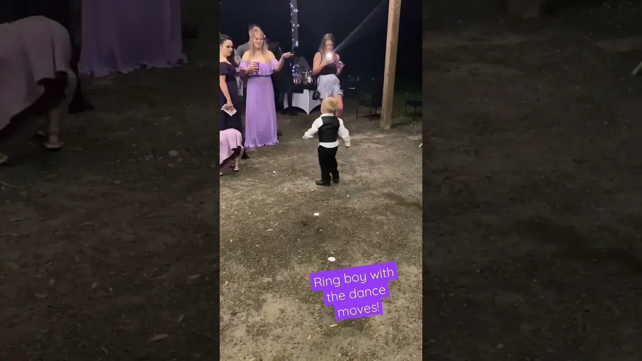 Ring Boy with the dance moves! #wedding #weddingdance #dancefloor #myson #love #funny #mellowdome