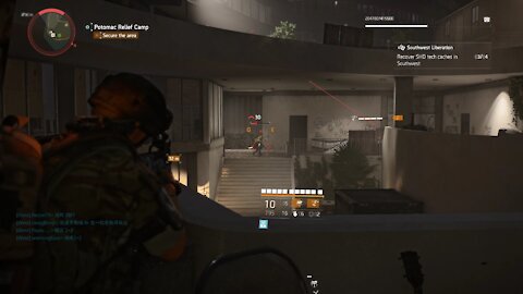 Tom Clancy Division 2 Potomac relief camp game play