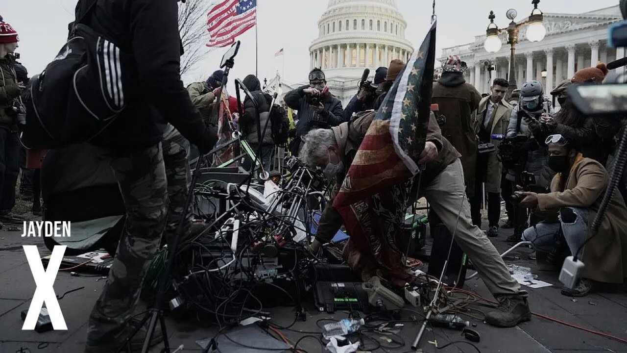 Trump Supporters Smash Cameras And Destroy Thousands Of Dollars Of Media Equipment | U.S. Capitol