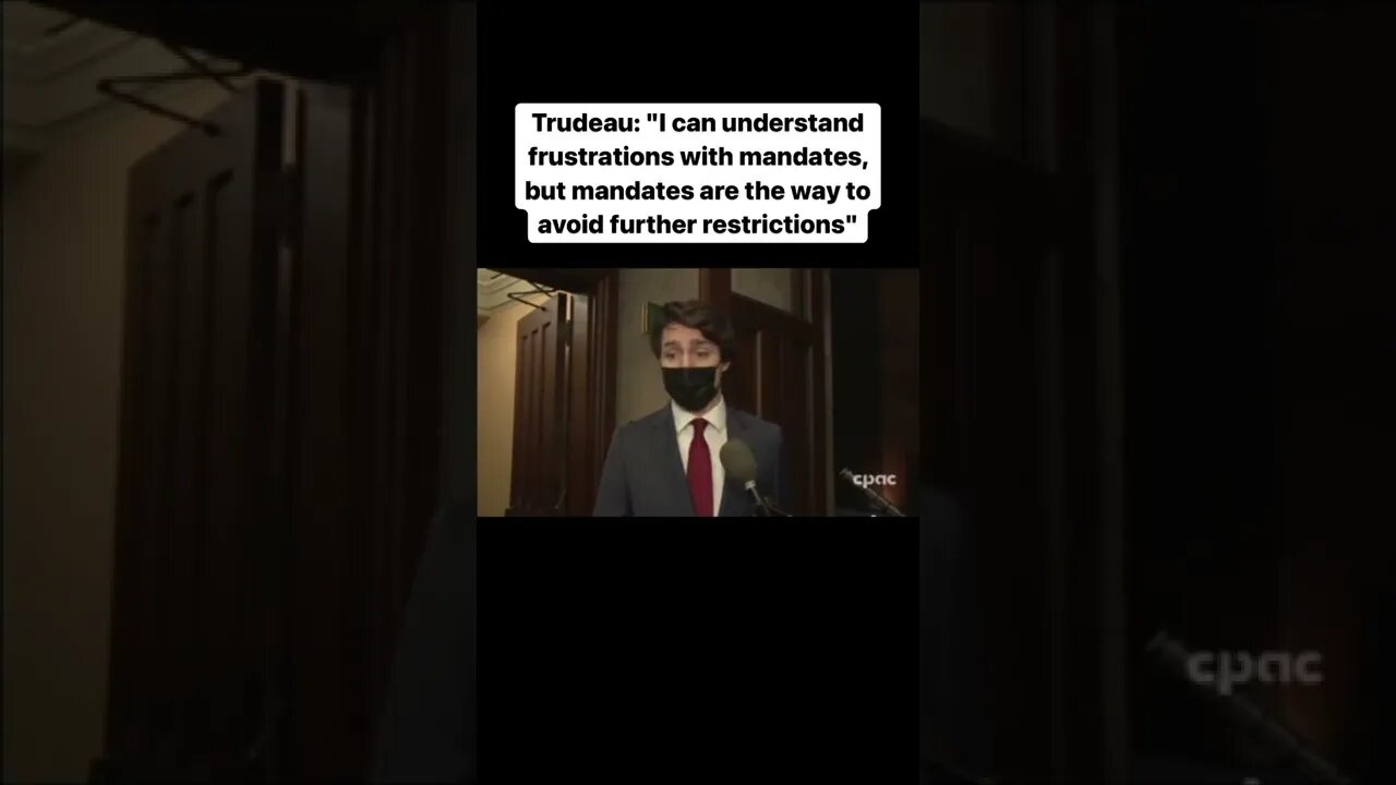 Trudeau: I can understand frustrations with mandates, but mandates are the way to avoid restrictions