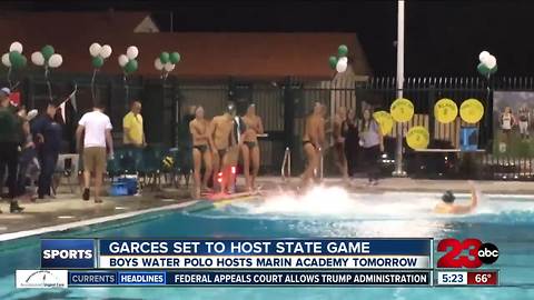Garces Memorial High boys water polo team to host state game