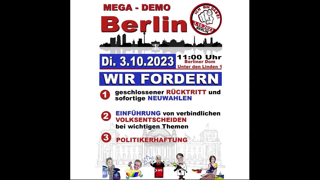 03.10.2023 - Demo zum Tag der Deutschen Einheit am Berliner Dom