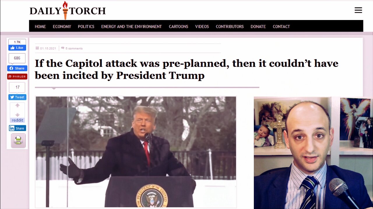 Capitol attack cannot have been incited by President Trump if it was pre-planned by multiple groups