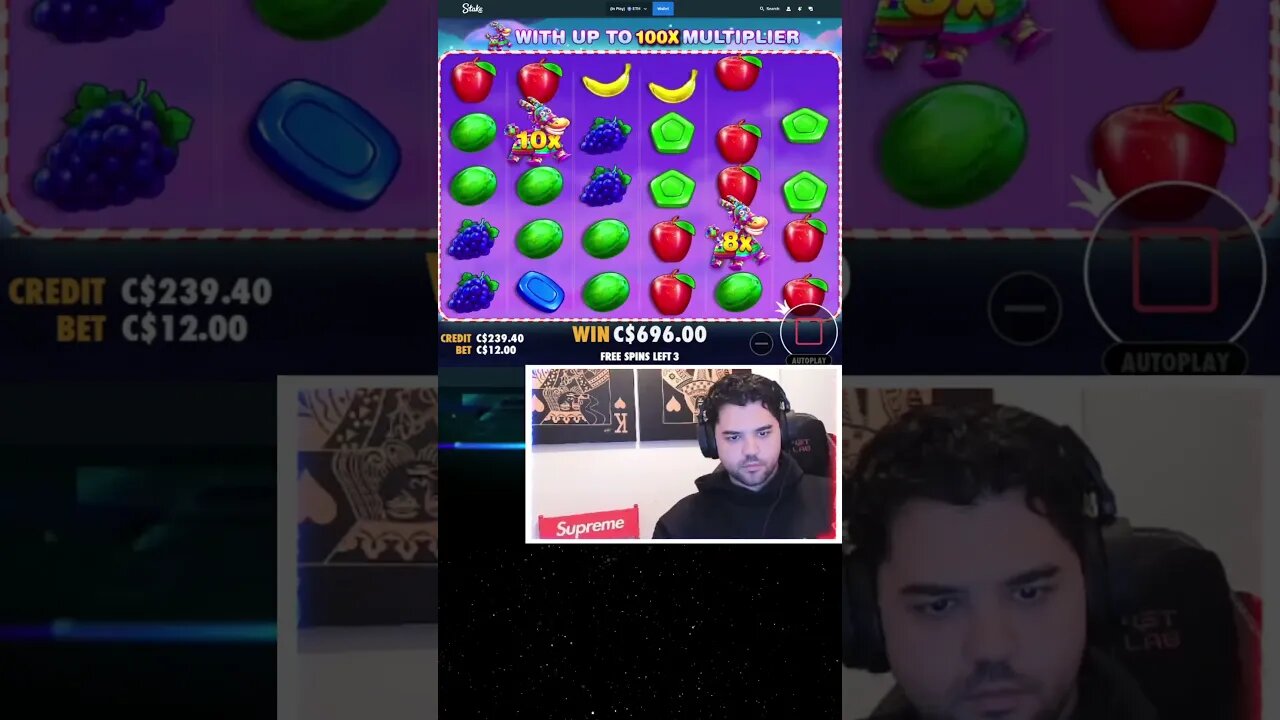 SWEET FIESTA Is On FIRE!! 🔥 (HUGE WINS) CODE: RORO #shorts #stake #casino#shortsyoutube