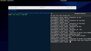 RHCSA v8 Practice Session: Process script inputs ($1, $2, etc.)