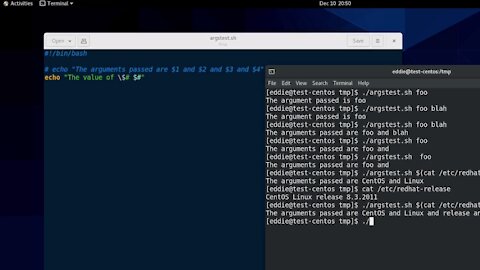 RHCSA v8 Practice Session: Process script inputs ($1, $2, etc.)