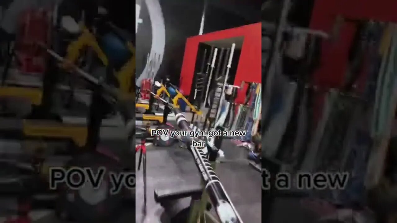 POV Your Gym got a New Bar