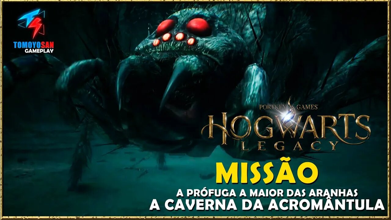 CAVERNA DA ACROMANTULA -A PRÓFUGA-HOGWARTS LEGACY [CORTE] #tomoyosan #hogwartslegacybrasil #aprófuga