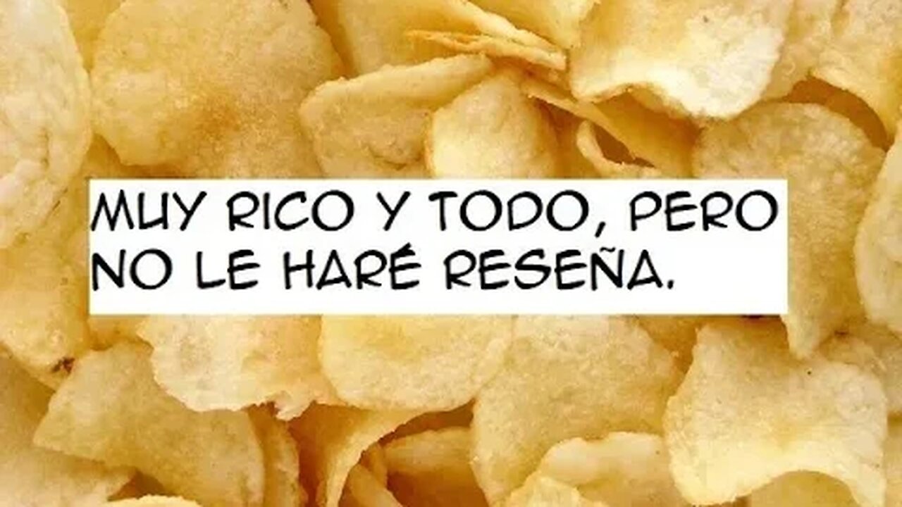 No voy a ser un canal de reseñas de comida!