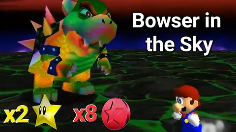 Bowser in the Sky Clear + Red Coins - Super Mario 64