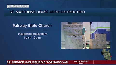 St. Matthews House food distribution at Fairway Bible Church in Naples