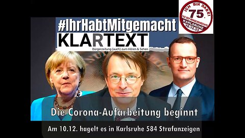 Die Corona-Aufarbeitung beginnt: 10.12.2023 KARLSRUHE, Platz der Menschenrechte, Keine Ausreden!