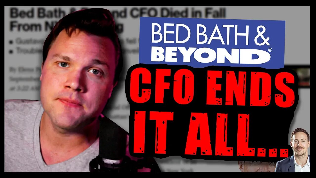 Bed Bath & Beyond CFO JUMPS To His Death | He & Ryan Cohen(GameStop) Facing Jail For Fraud..