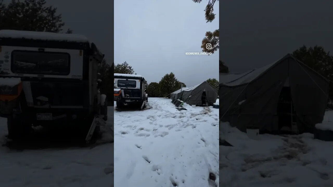 Snowed in and Off Grid Cooking Bacon with Wood!