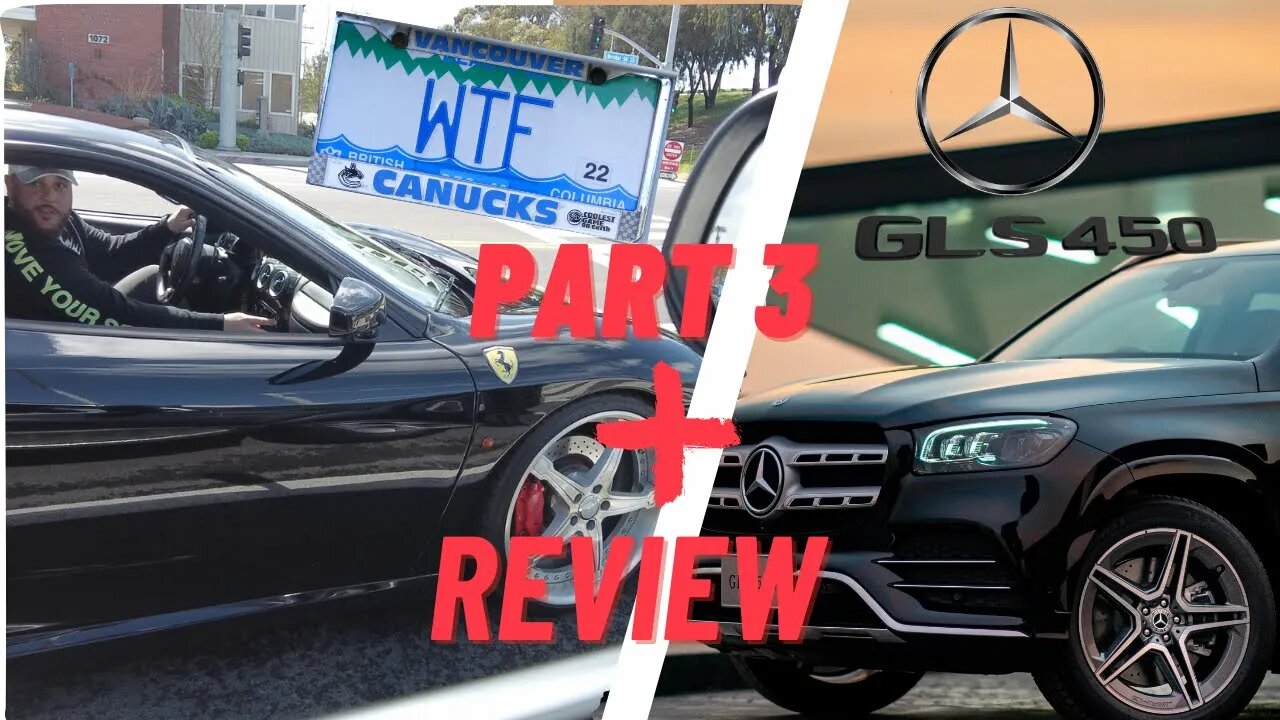 F430 L.A PART 3: Lost plate and GLS450 RENTAL REVIEW