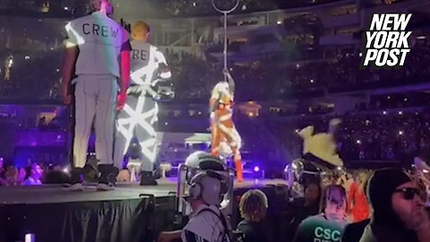 Beyonce's dancers rush to defend singer as man attempts to throw object at her