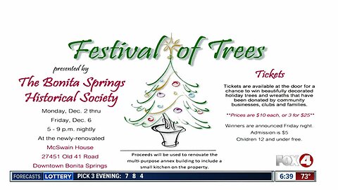 'Festival of Trees' fundraiser kicks off Monday night