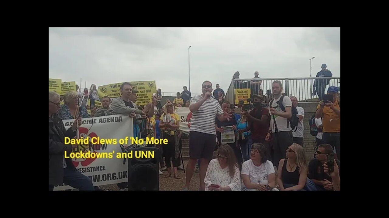 David Clews of UNN speaks at Newcastle