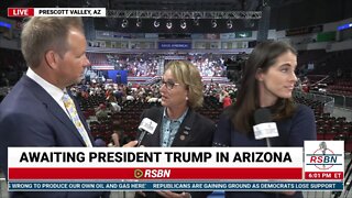 Sen. Wendy Rogers RSBN Interview at Prescott Valley Trump Rally