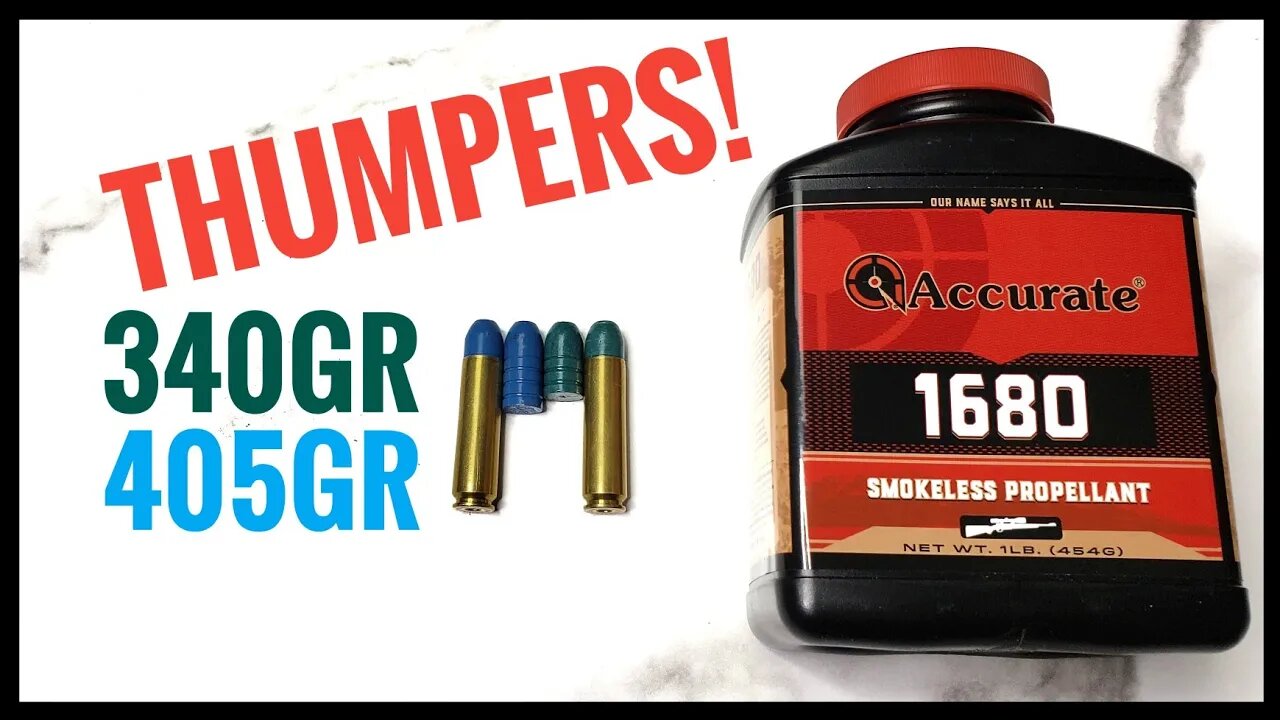 Reloading 450 Bushmaster - Refining The 340gr And 405gr THUMPERS w/ AA1680 + CCI 450 Magnum Primers