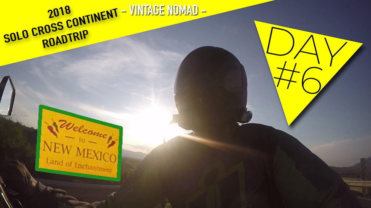 Solo Cross-Continent Motorcycle Road Trip - Day 6 - ...into New Mexico!