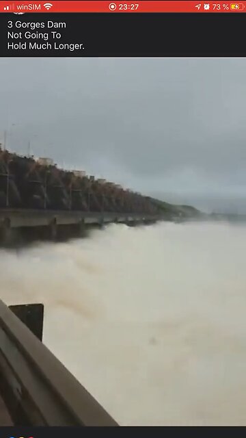 3 Gorges Dam about to burst. The Beginning of the end!