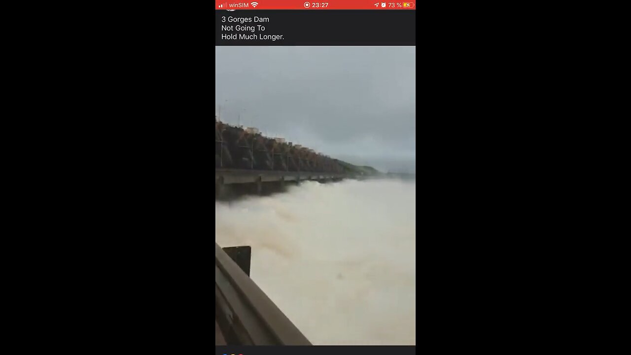 3 Gorges Dam about to burst. The Beginning of the end!