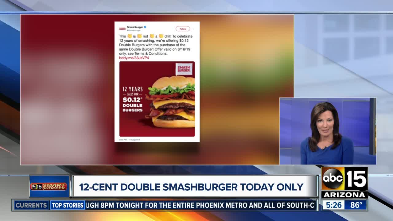 Get a Smashburger for 12 cents!