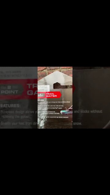 Do you wear gaiters?