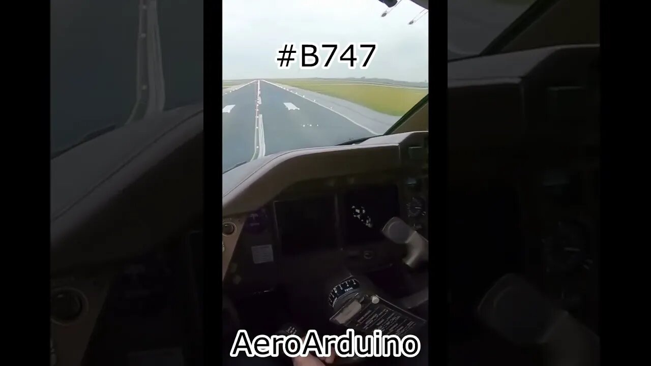 Boeing #B747 Pilot Had To LaND Manually Crazy Crosswind #Aviation #Avgeeks #AeroArduino