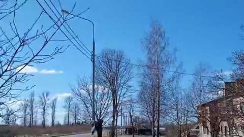 Long-range heavy bomber Tu-22M3 of the Russian Aerospace Forces goes to Azovstal in Mariupol