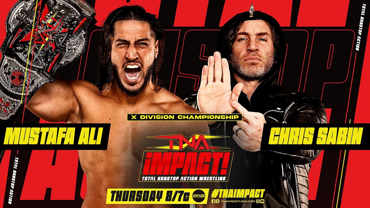 Mustafa Ali vs. Chris Sabin X Division Title Clash! #TNA #shorts